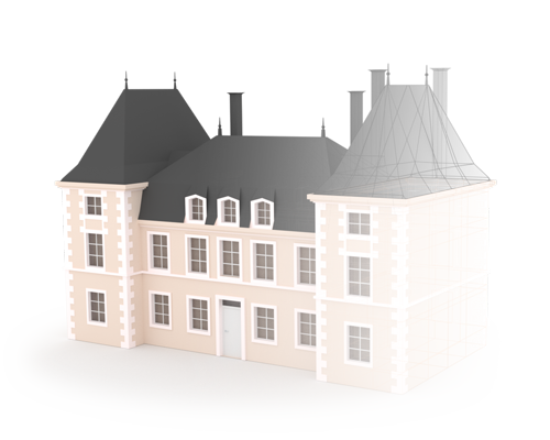 modelisation chateau de la belle